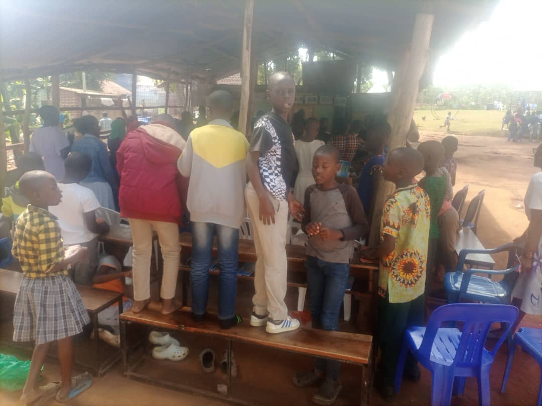 Children in a classroom