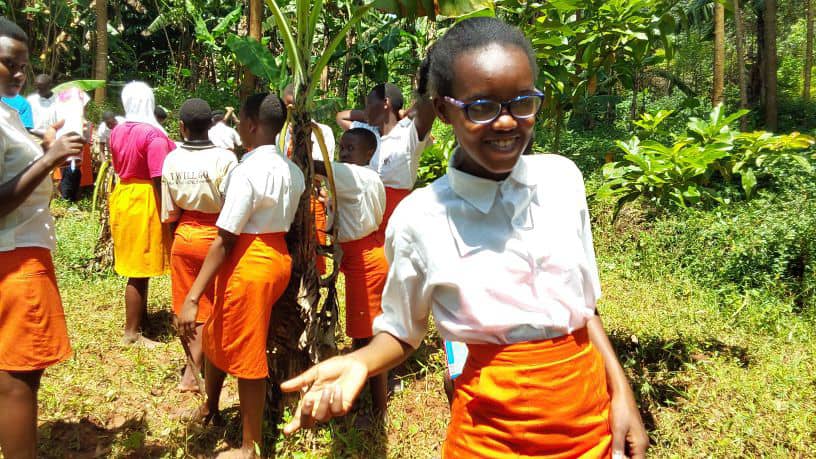 Community members planting trees